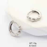 6E2007046bhva-106D  316 SS PVD,Handmade Polished  Stainless Steel Earrings
