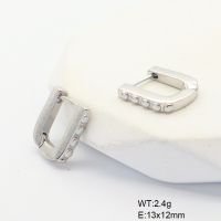 6E2007048bbpi-G034  316 SS PVD,Handmade Polished  Stainless Steel Earrings