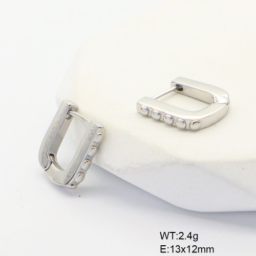 6E2007048bbpi-G034  316 SS PVD,Handmade Polished  Stainless Steel Earrings