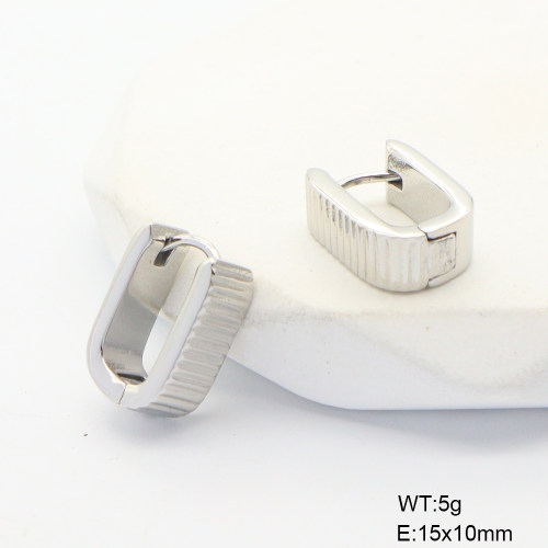6E2007054bbni-G034  316 SS PVD,Handmade Polished  Stainless Steel Earrings