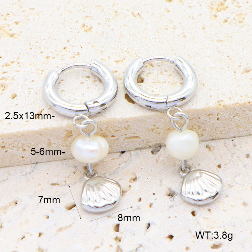 6E3002652vhha-908  316 Pin PVD  Stainless Steel Earrings