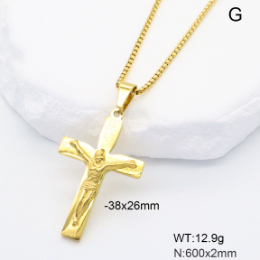 6N2004960bbov-363  Stainless Steel Necklace