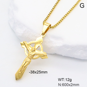 6N2004966bbov-363  Stainless Steel Necklace