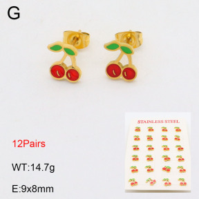 2E3003229ajma-418  Stainless Steel Earrings