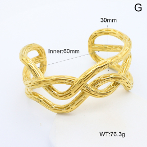 GEB000780vhov-066  Handmade Polished  Stainless Steel Bangle  BC24110383B