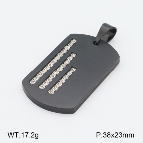2P4001102bbov-436  Stainless Steel Pendant