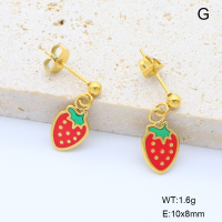 6E3002683vbpb-908  18K PVD  Stainless Steel Earrings  nostock