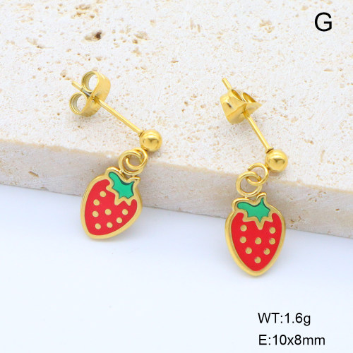 6E3002683vbpb-908  18K PVD  Stainless Steel Earrings  nostock