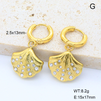 6E4004436vhha-908  18K PVD  Stainless Steel Earrings  nostock