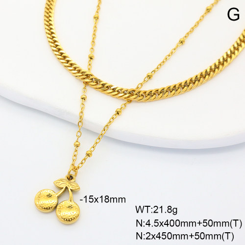 6N2004986bhjl-908  Stainless Steel Necklace  nostock