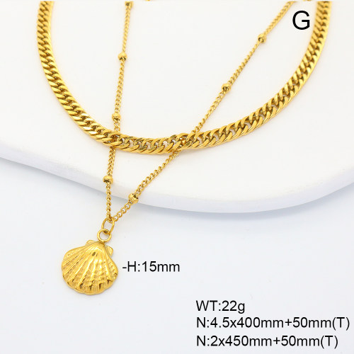 6N2005002ahjb-908  Stainless Steel Necklace  nostock