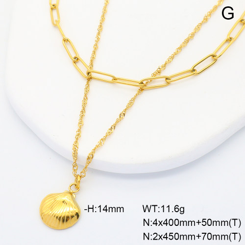 6N2005026bhil-908  Stainless Steel Necklace  nostock