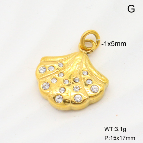 6P2001791aajh-908  18K PVD  Stainless Steel Pendant