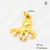 6P2001802aahm-G029  18K PVD  Stainless Steel Pendant  nostock
