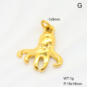6P2001802aahm-908  18K PVD  Stainless Steel Pendant