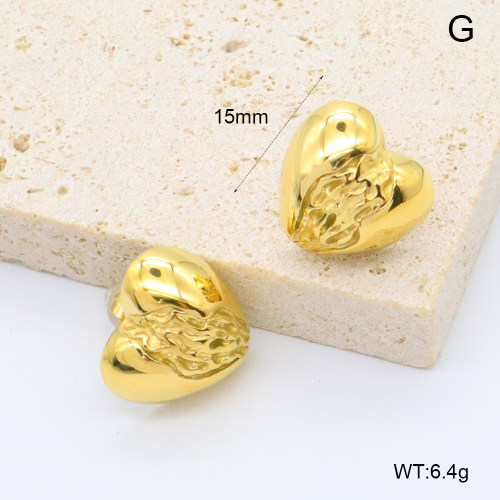 GEE002593bhva-066  316 Pin 18K PVD ,Handmade Polished  Stainless Steel Earrings  BC24110306E