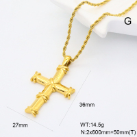 GEN001940bhva-066  Handmade Polished  Stainless Steel Necklace