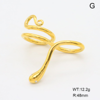 GER001377vhkb-066  18K PVD Czech Stones,Handmade Polished  Stainless Steel Ring  BC25010046R  nostock