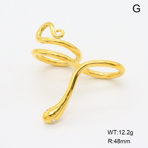 GER001377vhkb-066  18K PVD Czech Stones,Handmade Polished  Stainless Steel Ring  BC25010046R  nostock