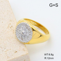 GER001379vhha-066  18K PVD,Handmade Polished  6-8#  Stainless Steel Ring  BC24040380R-PS  nostock
