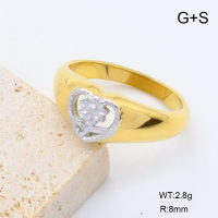 GER001383vhha-066  18K PVD,Handmade Polished  6-8#  Stainless Steel Ring  BC24110679R-PS  nostock