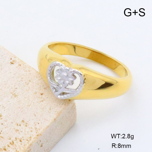 GER001383vhha-066  18K PVD,Handmade Polished  6-8#  Stainless Steel Ring  BC24110679R-PS  nostock