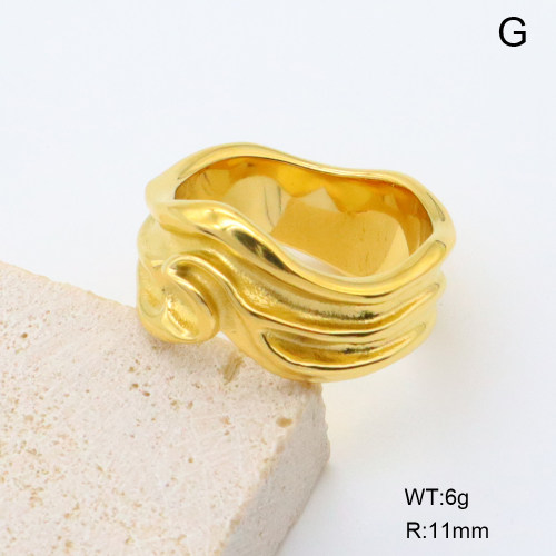 GER001387bhva-066  18K PVD,Handmade Polished  6-8#  Stainless Steel Ring  BC25030025R  nostock