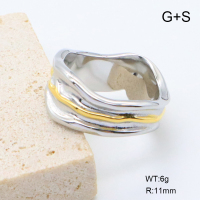 GER001388vhha-066  18K PVD,Handmade Polished  6-8#  Stainless Steel Ring  BC25030025R-PS  nostock