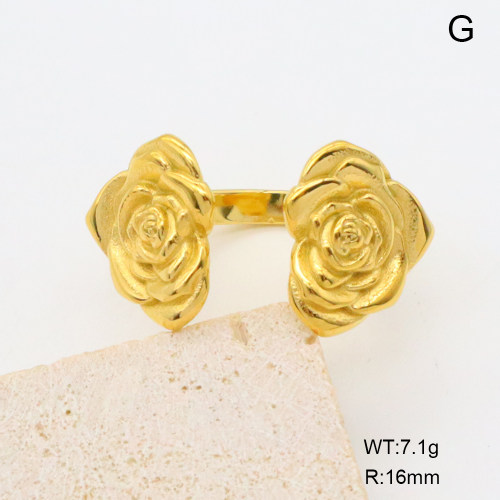GER001390bhva-066  18K PVD,Handmade Polished  Stainless Steel Ring  BC25020005R  nostock