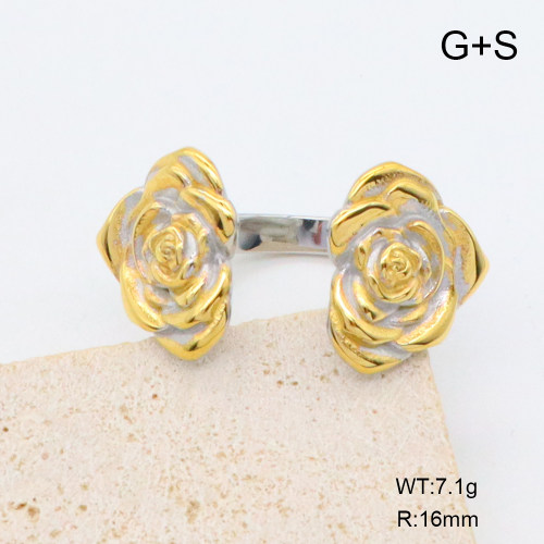 GER001391vhha-066  18K PVD,Handmade Polished  Stainless Steel Ring  BC25020005R-PS  nostock
