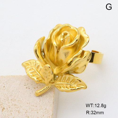 GER001415bhva-066  18K PVD,Handmade Polished  Stainless Steel Ring   BC25010021R  nostock