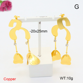 F6E206897bbov-J163  Fashion Copper Earrings