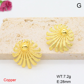 F6E206963ablb-J163  Fashion Copper Earrings