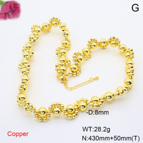 F6N200742ahjb-L002  Fashion Copper Necklace