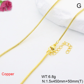 F6N200746vail-L002  Fashion Copper Necklace