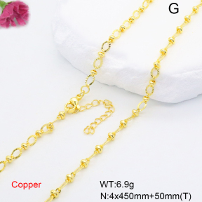 F6N200748baka-L002  Fashion Copper Necklace