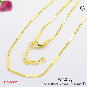 F6N200760aaho-L002  Fashion Copper Necklace
