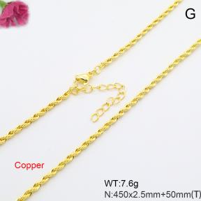 F6N200765avja-L002  Fashion Copper Necklace