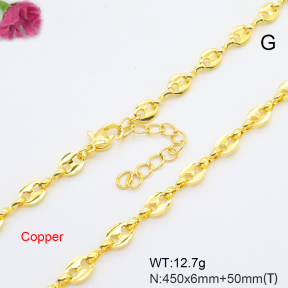 F6N200769vbmb-L002  Fashion Copper Necklace