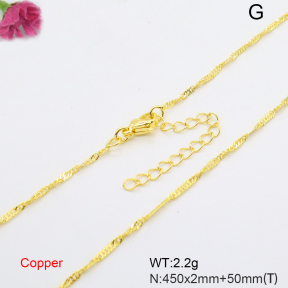 F6N200772vaia-L002  Fashion Copper Necklace