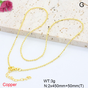 F6N200795vaia-L002  Fashion Copper Necklace