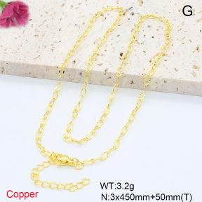F6N200804aaij-L002  Fashion Copper Necklace
