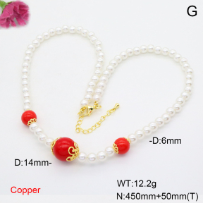 F6N301250vbnb-L002  Fashion Copper Necklace