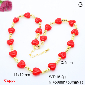 F6N301251vbpb-L002  Fashion Copper Necklace