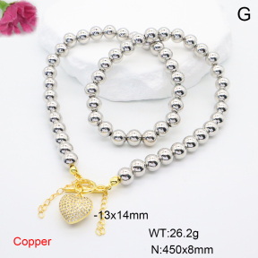 F6N408316ahlv-L002  Fashion Copper Necklace
