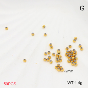 6AC303168vbnb-G016  316 SS 18K PVD,Tempering positioning bead  Stainless Steel Ufinished Parts