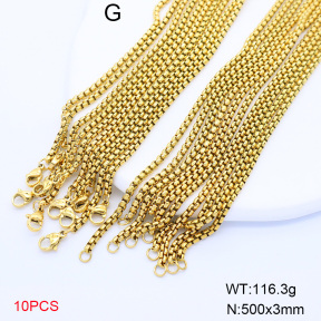 6N2005071ajma-G025  Stainless Steel Necklace