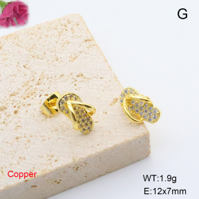 F6E405493ablb-L017  Fashion Copper Earrings