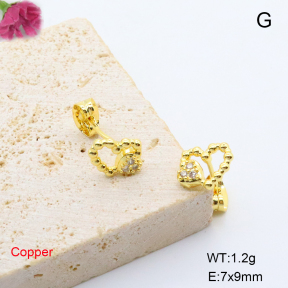 F6E405495baka-L017  Fashion Copper Earrings