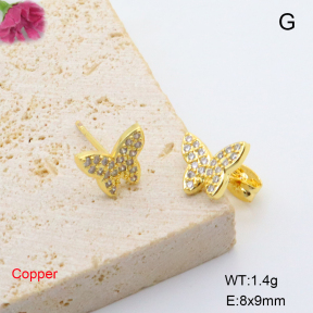 F6E405496baka-L017  Fashion Copper Earrings
